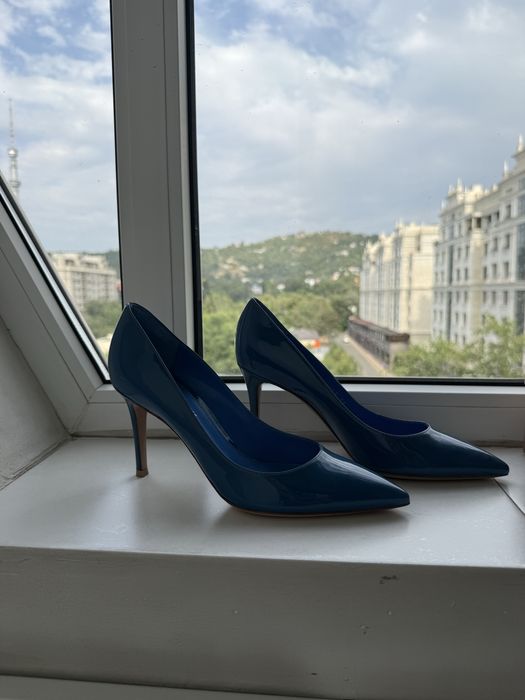 Туфли Gianvito Rossi синие новые