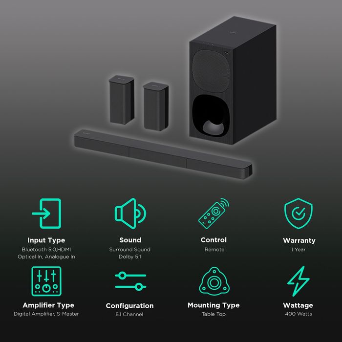 Саундбар saund Bar Sony S20R 5.1 Ch bluetooth 400W HDMI optical audio