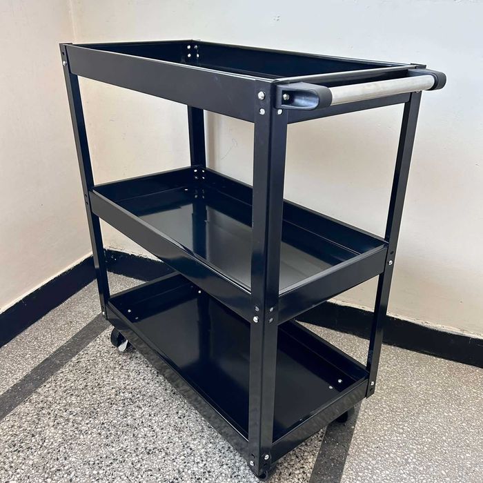 Количка за инструменти 3 рафта - черна