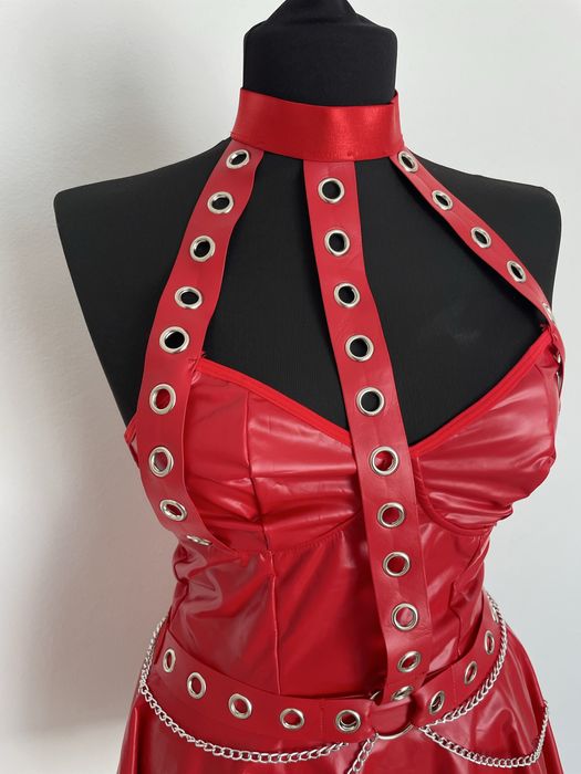 Lenjerie rochie mini sexy latex