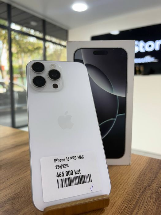 iPhone 16 Pro Max•256GB/92%АқТитан Айфон 16 Pro Max•256гб/92%АқТитан