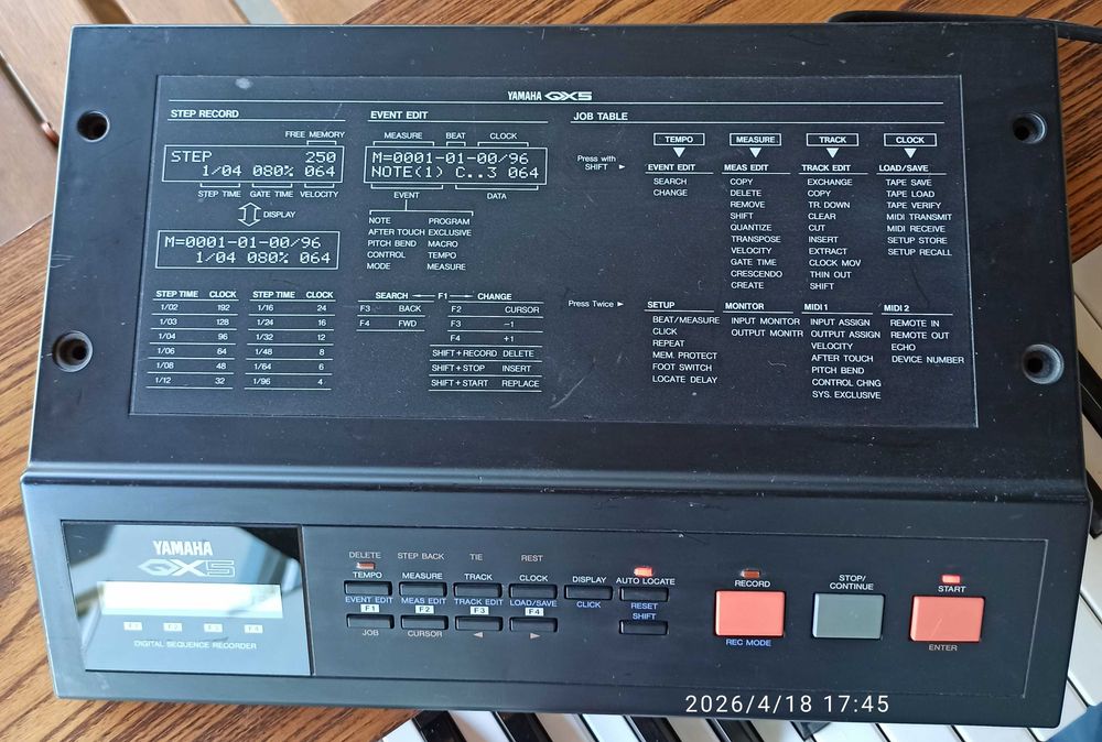 Sequencer vintage Yamaha QX5
