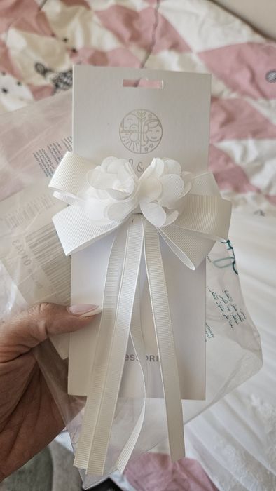 Бяла рокля Abel&lula шаферка/кръщене 104/110см