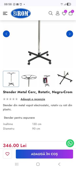 Stender profesional rotund
