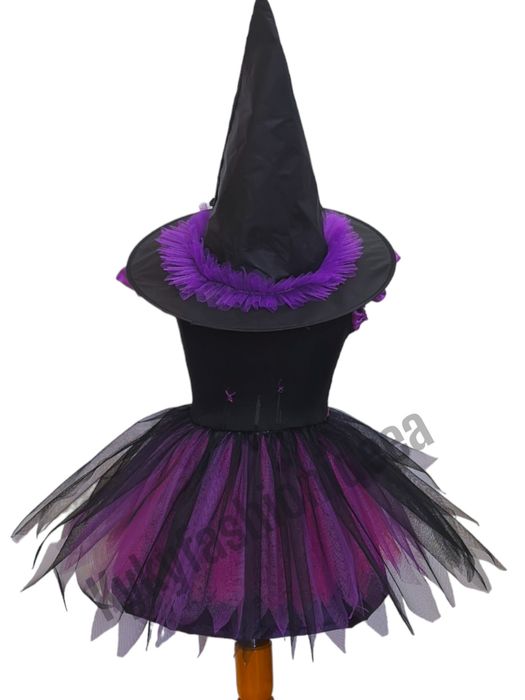 Costum vrăjitoare fete halloween carnaval  made în România