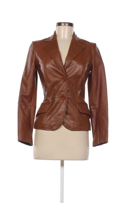 Sacou piele piele naturală Zara