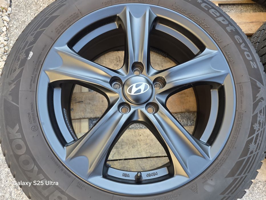 Лети джанти 17ки 5х114.3 Hyundai + зимни гуми 215/60/17 Hankook