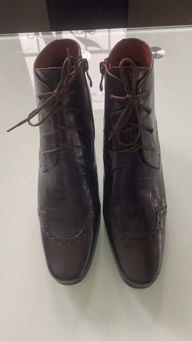 Ботильоны кожаные