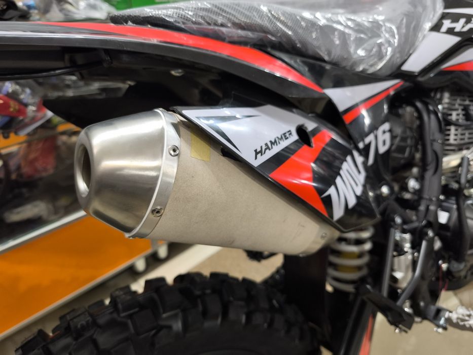 Мотоцикл Hammer Enduro Wolf 76 с цепным 175 двигателем