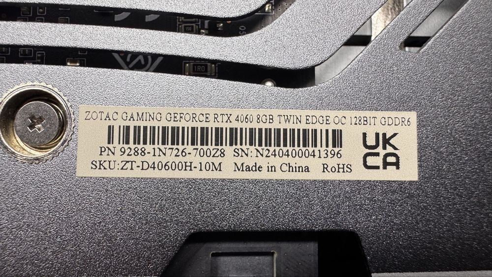 Видеокарта Nvidia rtx4060