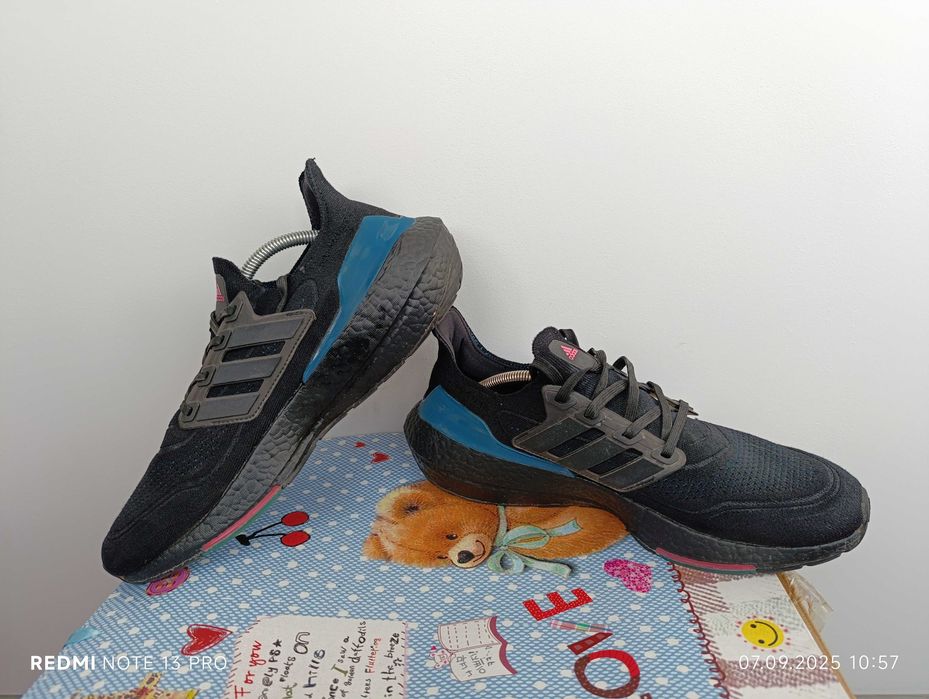 Adidas Ultraboost 21 Carbon Black Teal Reflective''оригинални 45 номер