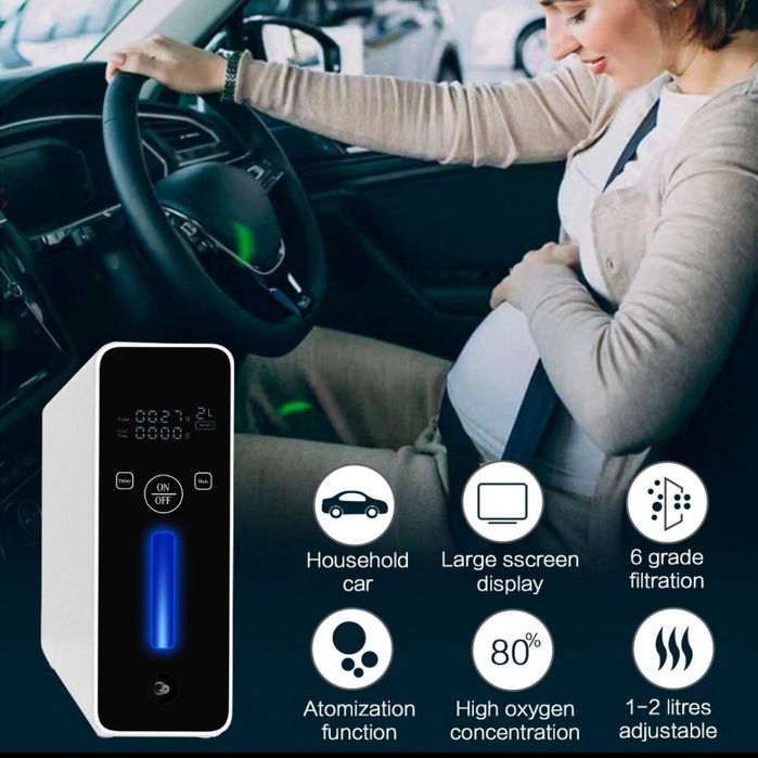 Concentrator 2kg portabil oxigen nebulizator aerosol purificare aer