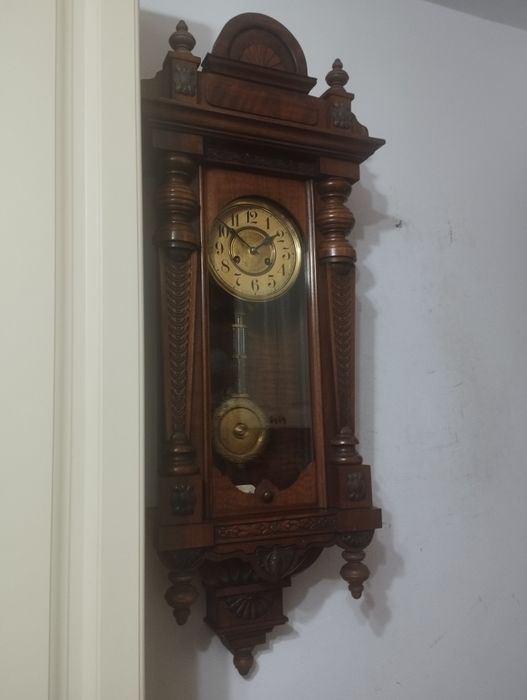 Ceas pendula de perete Junghans 1917 cu pendul