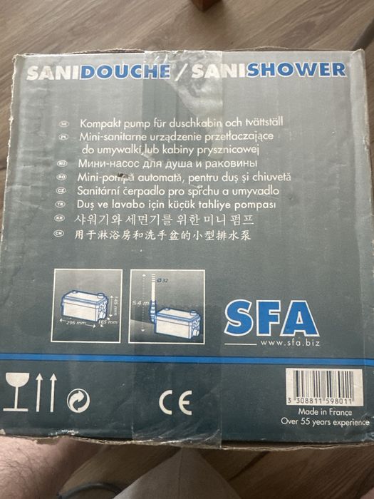 Sanidouche. Sfa  minipompa automata pentru dus , masina de spalat , ch