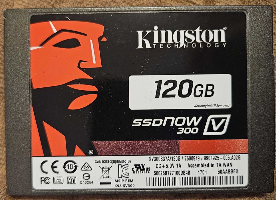 Solid State Drive (SSD) Kingston, 120GB, 2.5", SATA III
