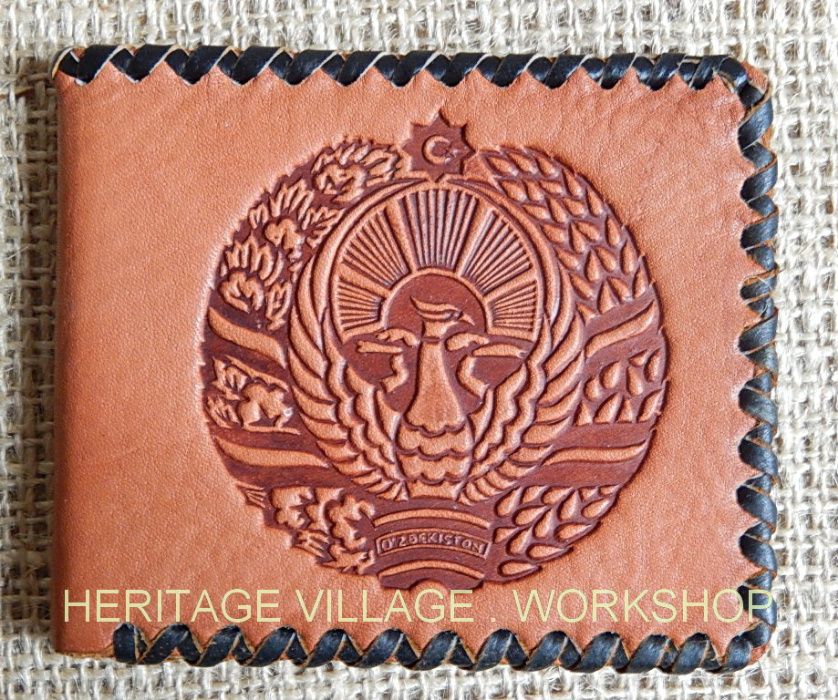 Кожаное портмоне ручной работы.