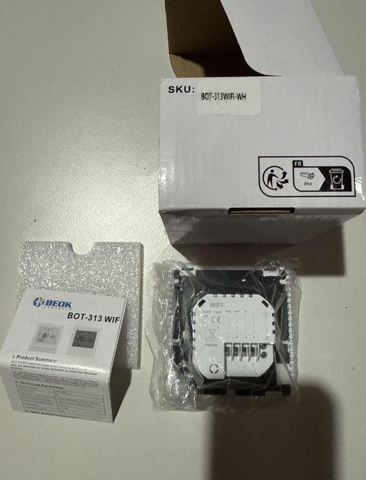 Termostat Beok TDR89W-Wifi-WP centrala,boiler,pardoseala,incalzire gaz