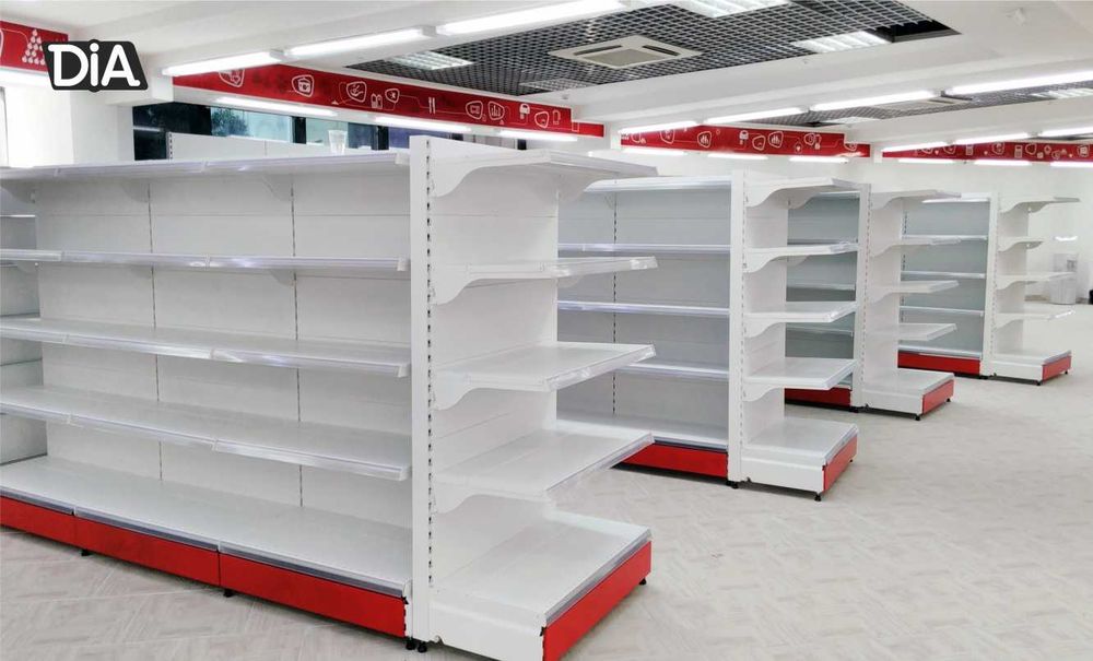 Stellaj savdo uchun metall tokcha va polkalar — стеллаж металлический