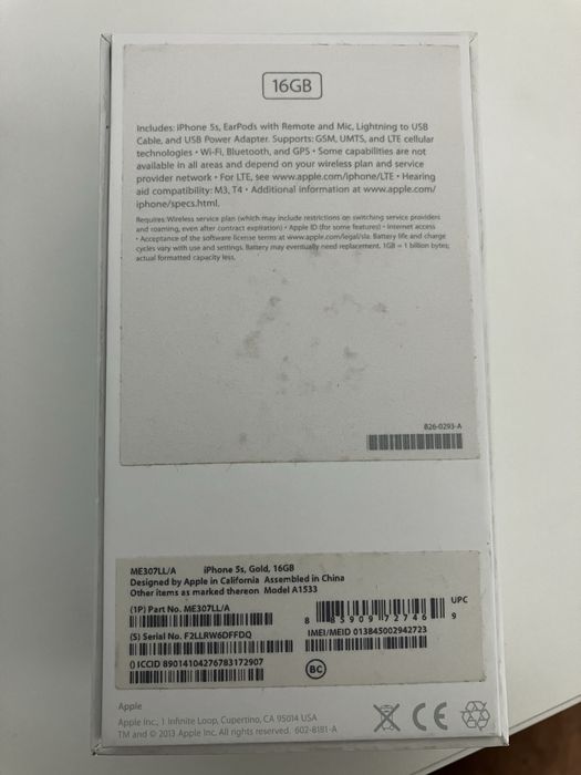 Iphone 5s Gold 16GB