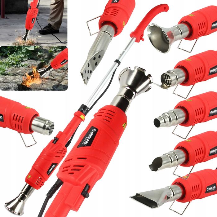 Електрическа горелка за плевели и листа Mar-Pol 2Kw 7 приставки