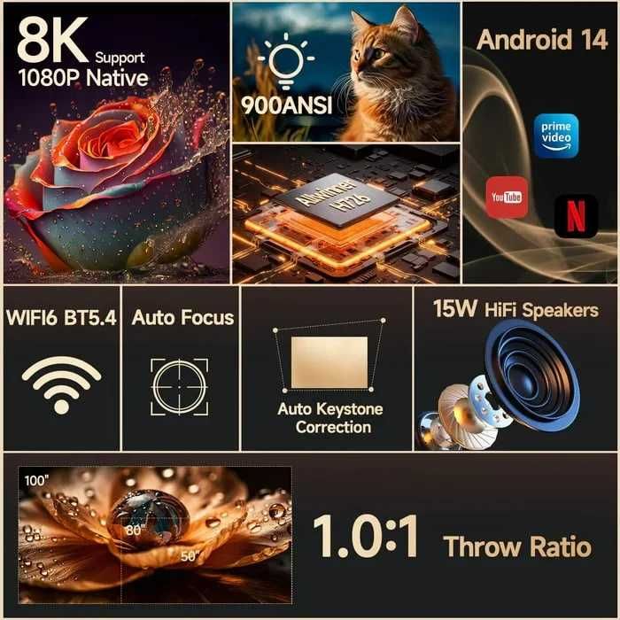 Magcubic HY350 Max — 8K смарт проектор