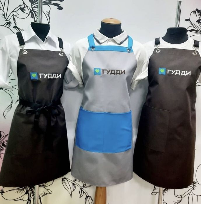 Фартуки,шикарная униформа с логотипом
