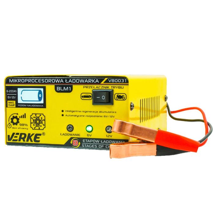 Redresor auto cu microprocesor, 6/12 V 15A, incarcare in 4 etape,