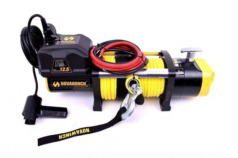 Английска Усилена Лебедка NOVAWINCH 12 500 Profesional със синтетика
