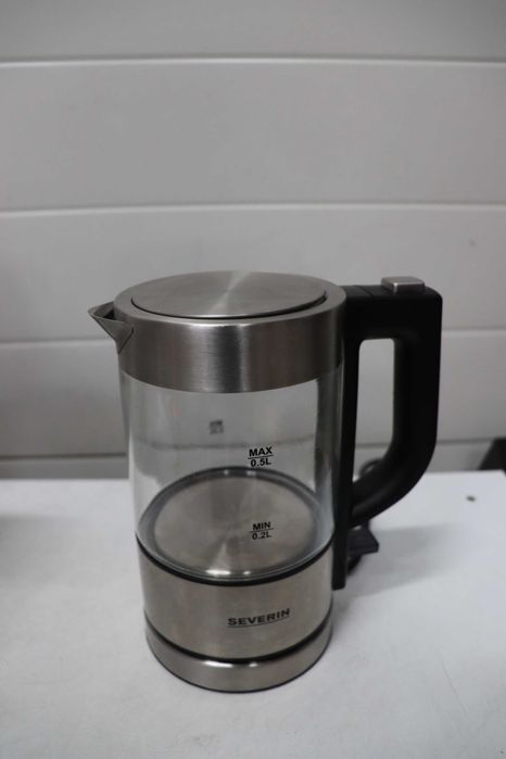 Чайник Severin WK3472, 0.5л, 1100W, Скрит нагревател, Дисплей за ниво