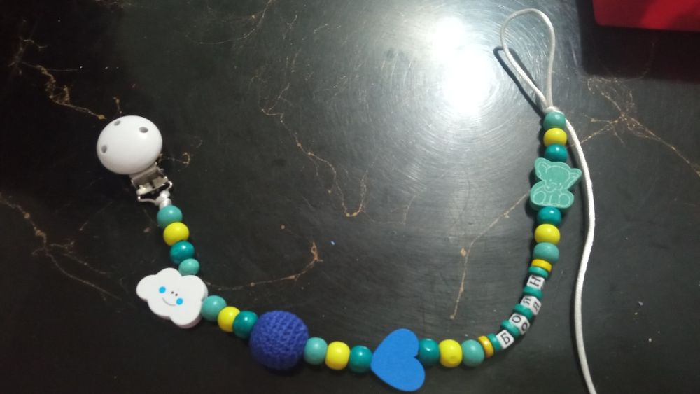 Дървен клипс за биберон