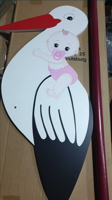 Bebeluși-barză ,decorațiune(baby shower)