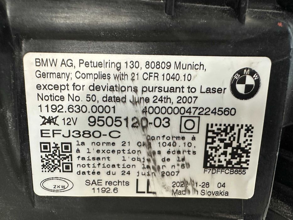 Фар фарове десен BMW 4 G22 G23 G26 G80 G82 G83 USA Г22 Г23 Г26 Ф80 Ф82