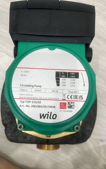 Wilo TOP Z25/10 циркуляционный насос