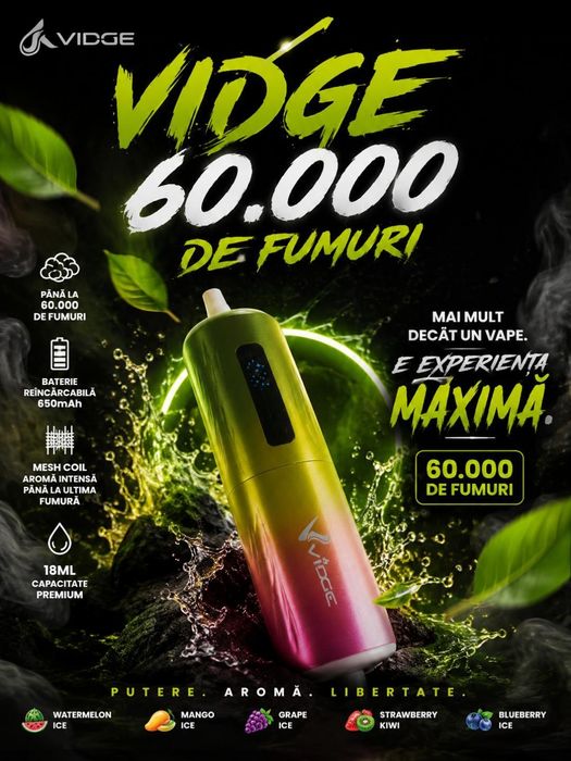 Vape uri 60.000 fumuri