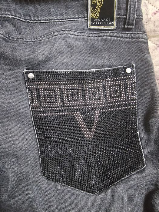 Blugi gri versace
