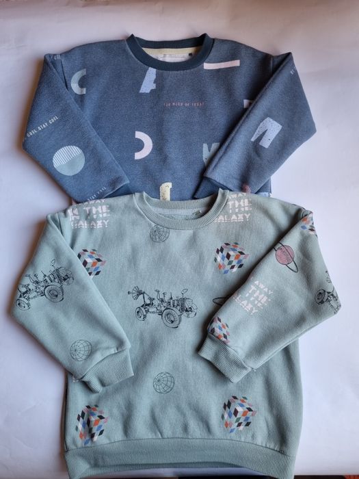 Детски блузи/суитшърти Reserved, с поларена подплата, размер 122 см.