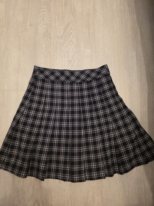 Fusta plisata in carouri H&M XXS