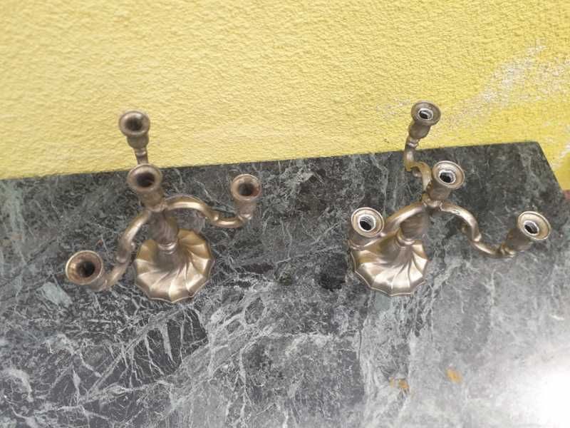 Set 2 sfesnice cu trei brate