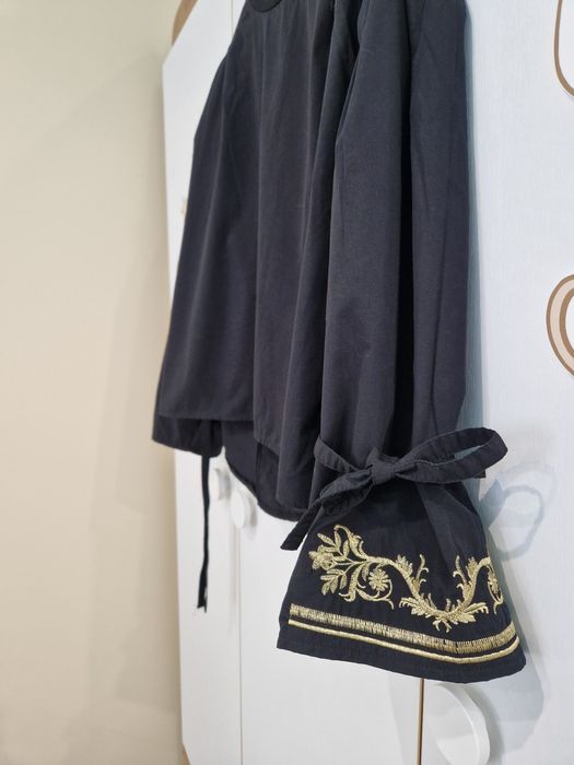 Дамска черна елегантна риза