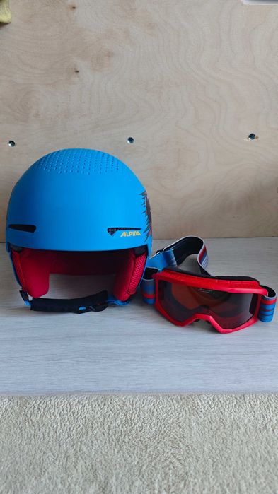 Детска каска с маска Alpina