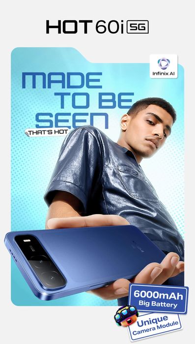 YENGI ! Infinix Hot 60i (4+4/128Gb | 4+4/256Gb | 8+8/256Gb) | Dostavka