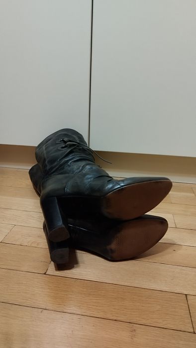 Италиански ботуши от естествена кожа