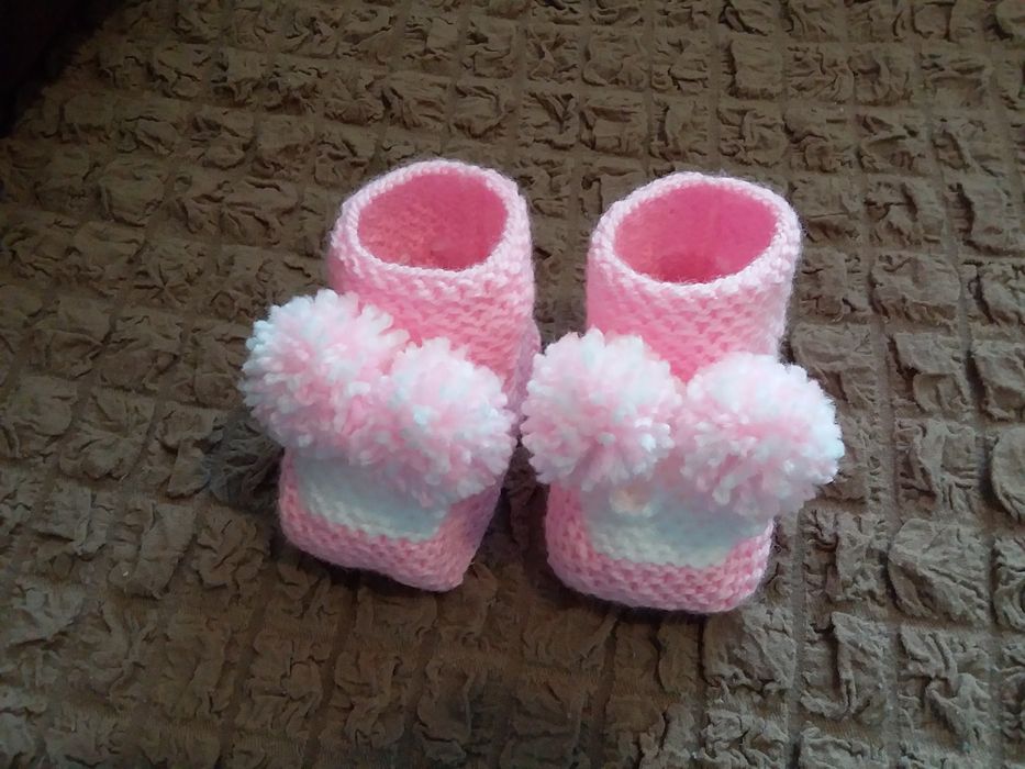 вязанные пинетки для детей
