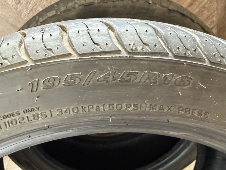 195/45R16 резины летние