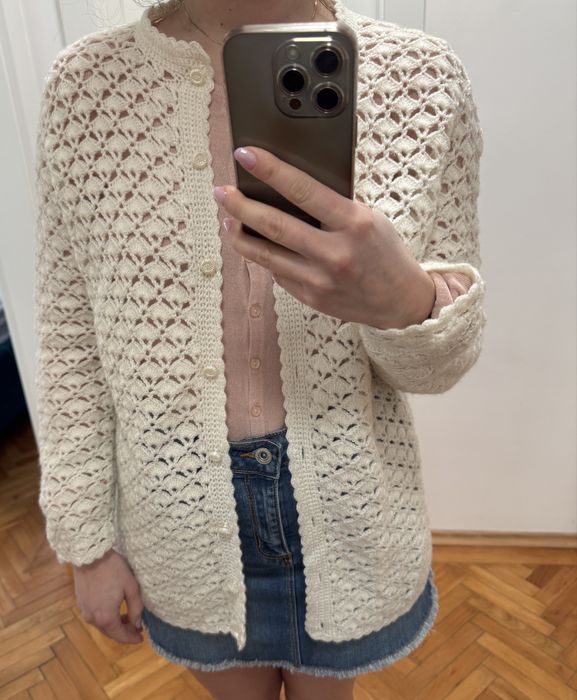 Cardigan crosetat