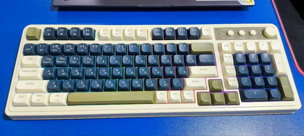 Клавиатура AULA S99 мембранная беспроводная оригинал   RUS/ENG  3в1