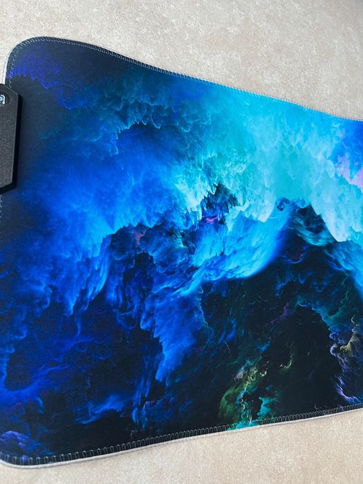 Mousepad, iluminare RGB, anti-alunecare, 80x30 cm