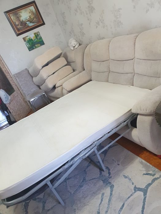 Мягкий уголок, велюр, б/у