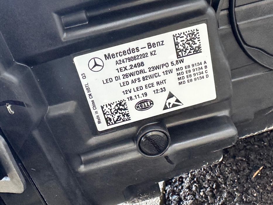 Мерцедес фарове Glb от 2019-2026