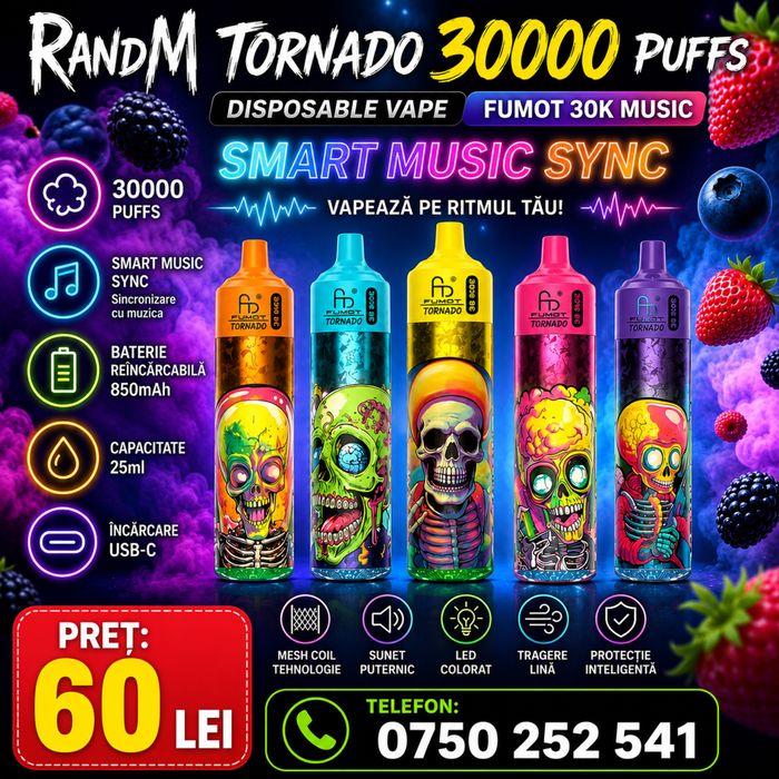 Vape Tornado Music 30k puffs